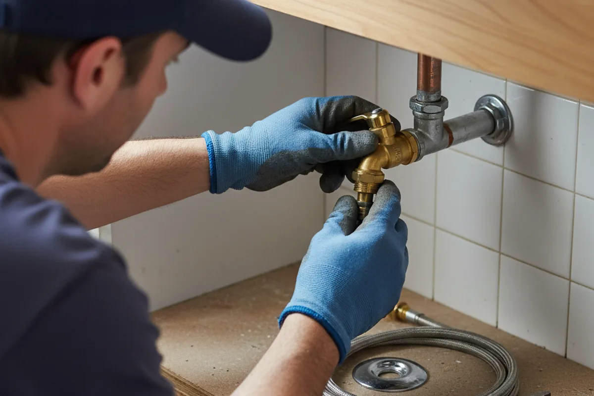 Shutoff valve and fitting work during Emergency Plumbing in Cicero